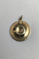 Georg Jensen Forgyldt Sterling Sølv Marguerit Vedhæng