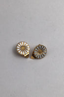 Bernhard Hertz Forgyldt Sterling Sølv Marguerit Øreclips