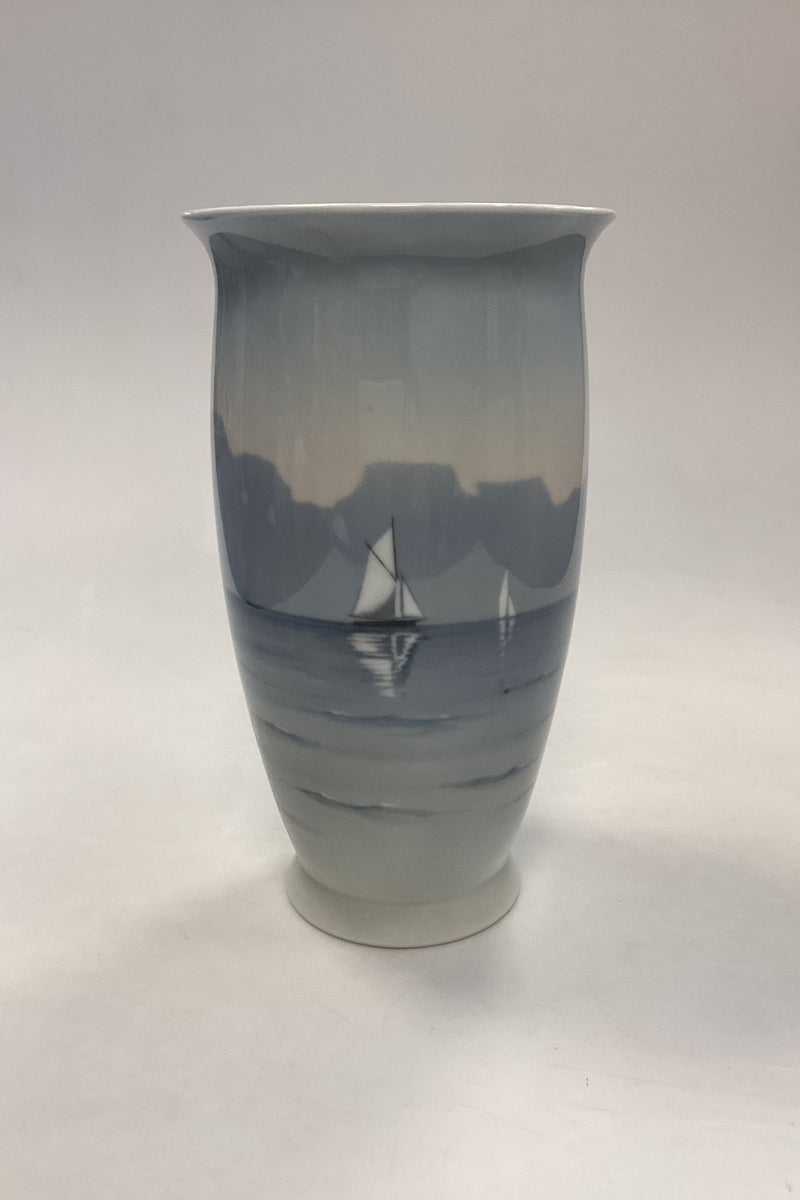 Bing and Grondahl Art Nouveau Vase - Sailboat No. 8661/450