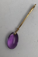 Georg Jensen 18K Guld Vedhæng Dew Drop No. 1128 Ametyst Torun