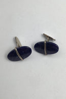 Georg Jensen Sterling Sølv Manchetknapper No. 190 Sodalit Torun