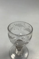 Tidligt Vinglas med graveringer