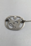 Georg Jensen Sterling Sølv Broche &nbsp;No. 256 Hjort