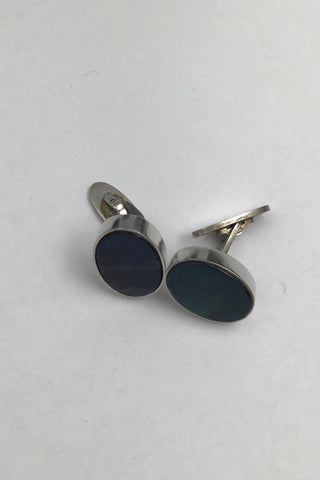 Georg Jensen Sterling Silver Cufflinks No. A26 (Labradorite)