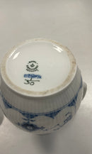 Royal Copenhagen Musselmalet Riflet Chokolade kande No. 30