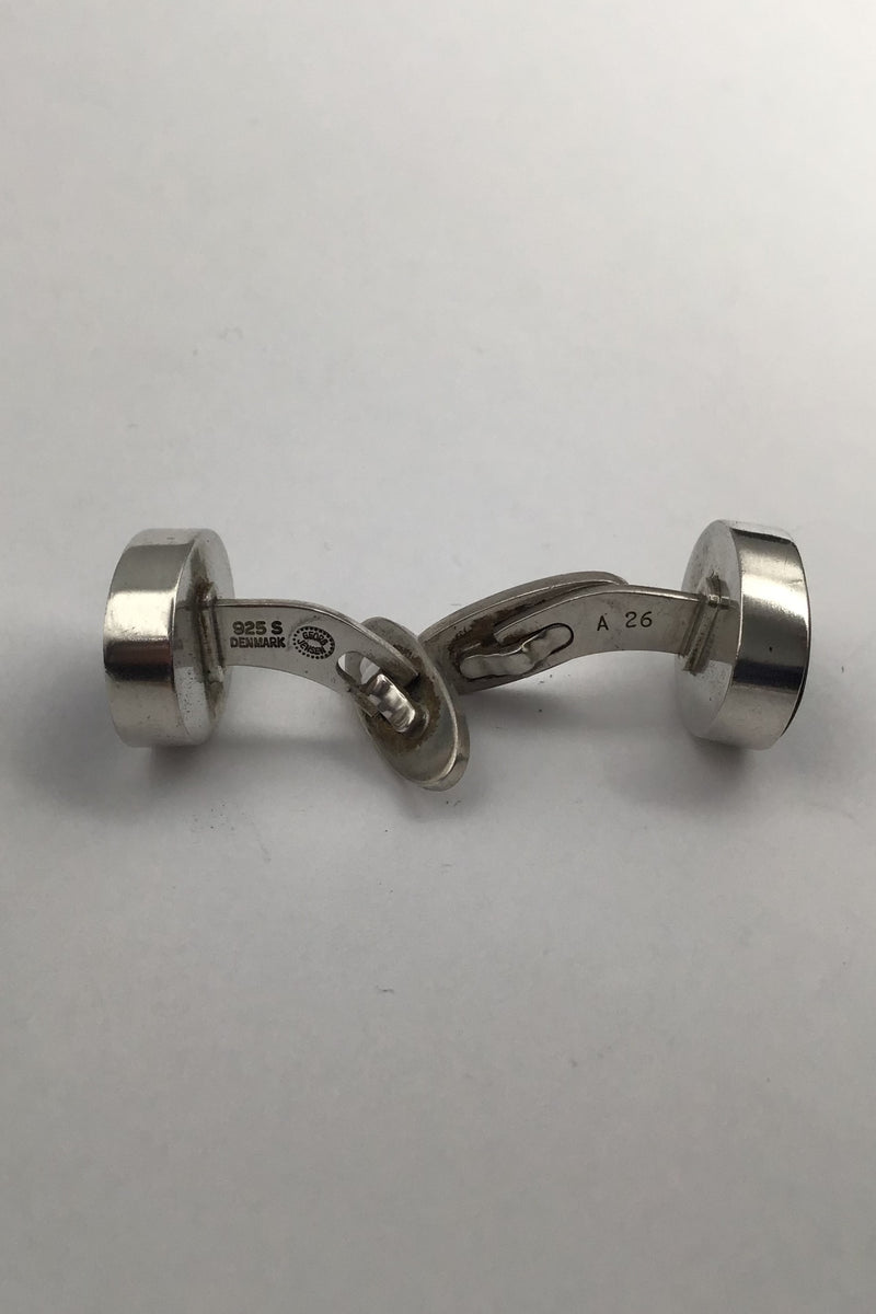 Georg Jensen Sterling Sølv Manchetknapper No. A26 (Labradorit)