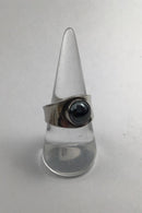 Georg Jensen Sterling Sølv Ring No. 124 Hæmatit