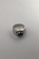 Georg Jensen Sterling Sølv Ring No. 124 Hæmatit