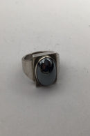 Georg Jensen Sterling Sølv Ring No. 84A (Hæmatit)