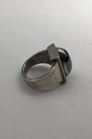 Georg Jensen Sterling Sølv Ring No. 84A (Hæmatit)