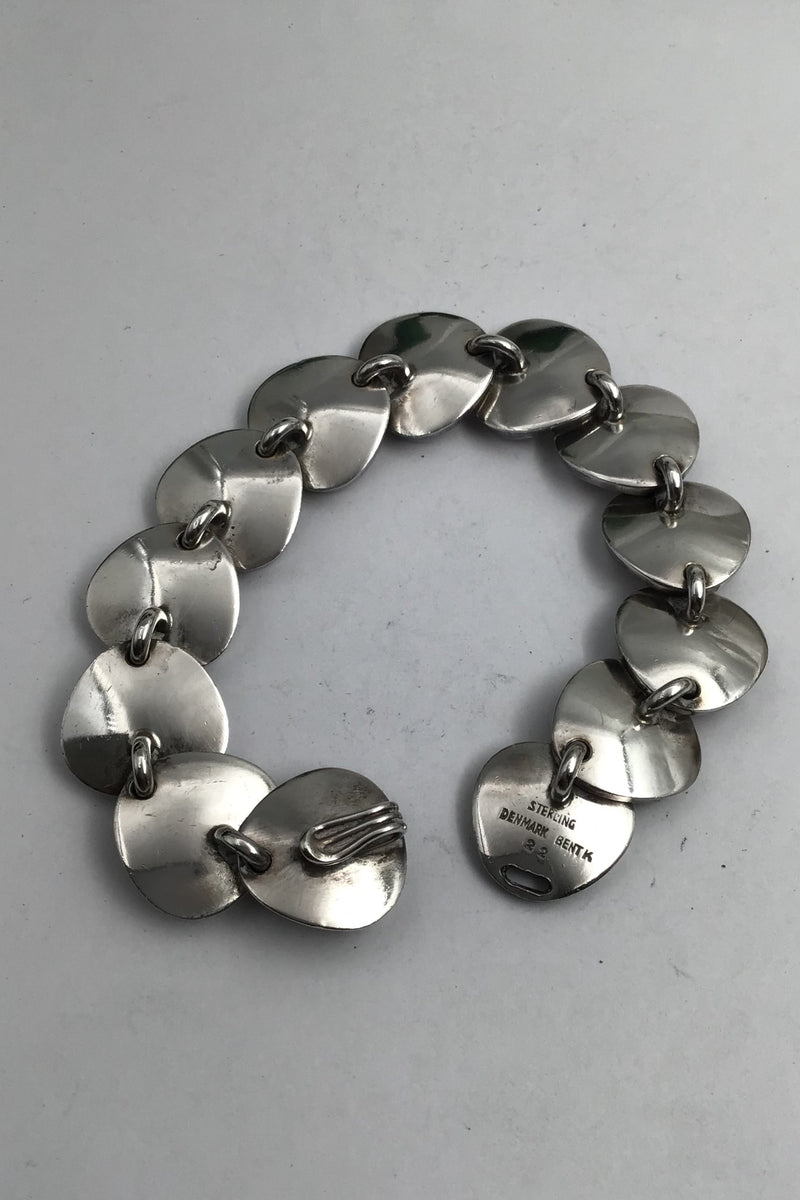 Bent Knudsen Sterling Sølv Armlænke No. 22