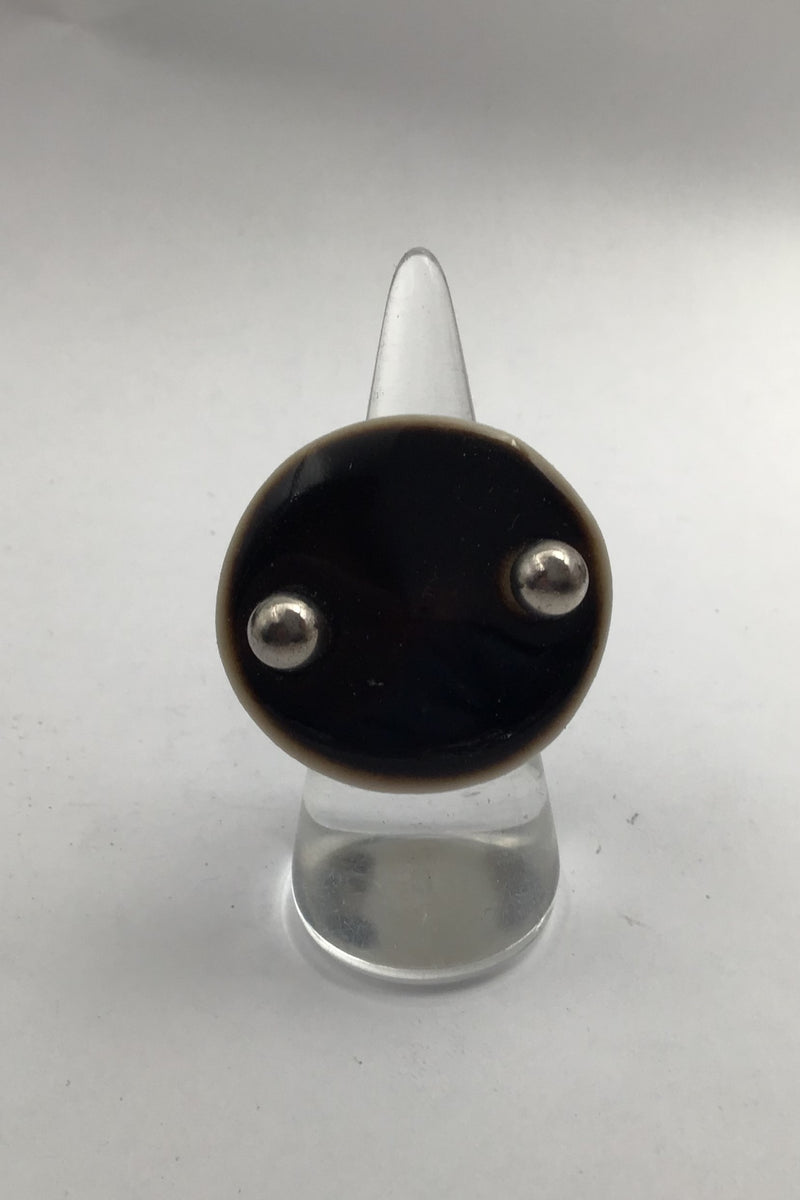 Royal Copenhagen / A Michelsen Porcelæn / Sterling Sølv Moderne Ring