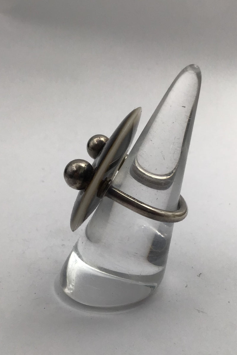 Royal Copenhagen / A Michelsen Porcelæn / Sterling Sølv Moderne Ring