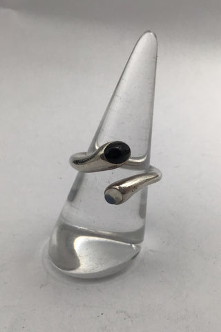 Georg Jensen Sterling Sølv Ring No. 263 Carnival (Månesten og Onyx)
