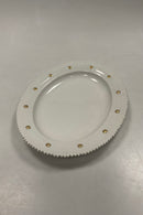 Royal Copenhagen Flora Danica Hvid Ovalt Fad No. 554 / 3516