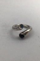 Georg Jensen Sterling Sølv Ring No. 263 Carnival (Månesten og Onyx)