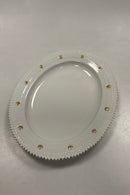 Royal Copenhagen Flora Danica Hvid Ovalt Fad No. 554 / 3516