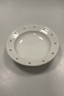 Royal Copenhagen Flora Danica Hvid Dybtallerken No. 554 / 3546