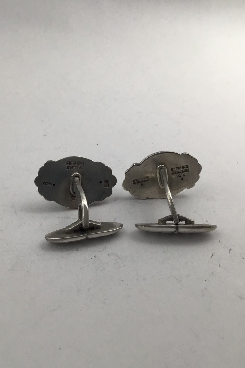 Georg Jensen Sterling Sølv Manchetknapper No. 22