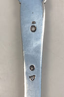 Grann og Laglye Sølv Ornamental Serveringsske med Rav