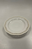 Royal Copenhagen Flora Danica White Openwork Dinner Plate No. 554 / 3553