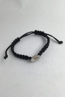 Georg Jensen Armlænke Flettet Snor med Marguerit