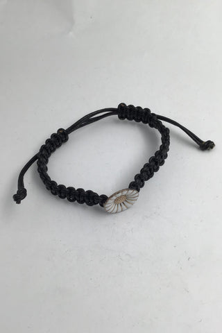 Georg Jensen Armlænke Flettet Snor med Marguerit