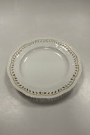 Royal Copenhagen Flora Danica White Openwork Dinner Plate No. 554 / 3553