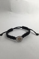 Georg Jensen Armlænke Flettet Snor med Marguerit