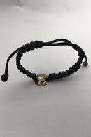 Georg Jensen Armlænke Flettet Snor med Marguerit