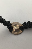 Georg Jensen Armlænke Flettet Snor med Marguerit