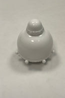 Bing og Grøndahl Art Nouveau lågkrukke i hvid