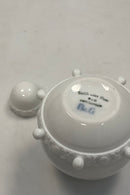 Bing og Grøndahl Art Nouveau lågkrukke i hvid