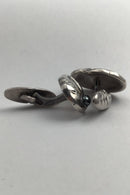 Georg Jensen Sterling Sølv Manchetknapper No. 10 Hæmatit