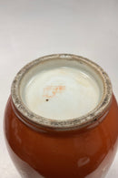 Orientalsk Kinesisk Vase i Orange / Guld med Elefant håndtag