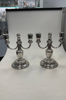 Par Georg Jensen Sterling Sølv 2-armet Lysestager No. 212