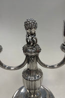Par Georg Jensen Sterling Sølv 2-armet Lysestager No. 212