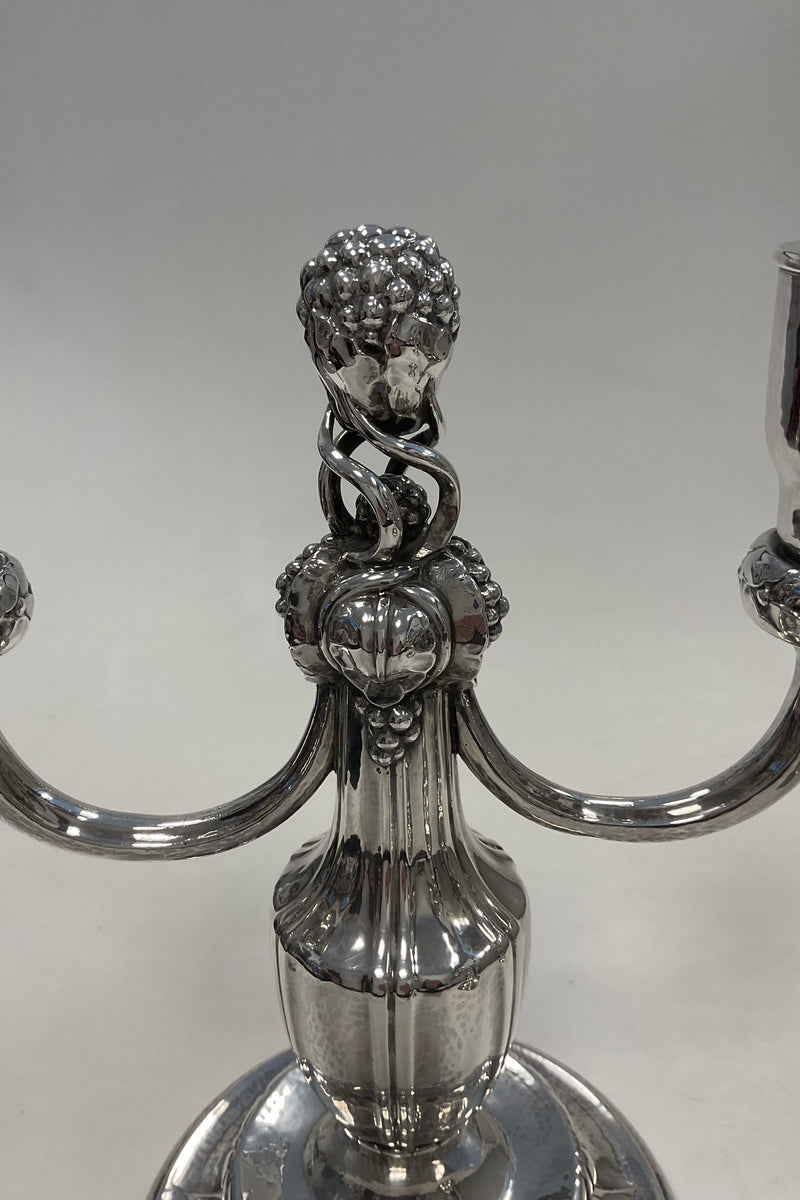 Par Georg Jensen Sterling Sølv 2-armet Lysestager No. 212