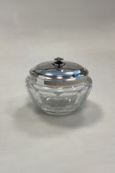 Georg Jensen Sterling Sølv og Baccarat Krystal Confiture Glas No. 486