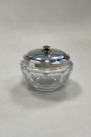 Georg Jensen Sterling Silver and Baccarat Crystal Confiture Glass No. 486