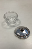 Georg Jensen Sterling Sølv og Baccarat Krystal Confiture Glas No. 486