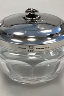 Georg Jensen Sterling Sølv og Baccarat Krystal Confiture Glas No. 486