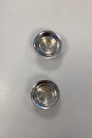 2 stk. Georg Jensen Lysmanchetter i Sterling Sølv
