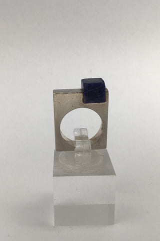 Uwe Helmuth Moltke Sterling Sølv Ring (Sodalit)