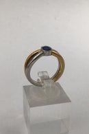 Georg Jensen 18K Guld Ring No. 15 (Safir)