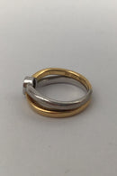 Georg Jensen 18K Guld Ring No. 15 (Safir)