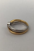 Georg Jensen 18K Guld Ring No. 15 (Safir)