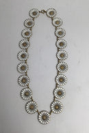 A. Michelsen Forgyldt Sterling Sølv Marguerit Halskæde