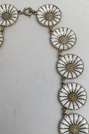 A. Michelsen Forgyldt Sterling Sølv Marguerit Halskæde