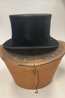 Old top hat made of mole skin